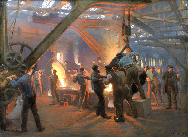Painting of Burmeister and Wain Iron Foundry in 1995