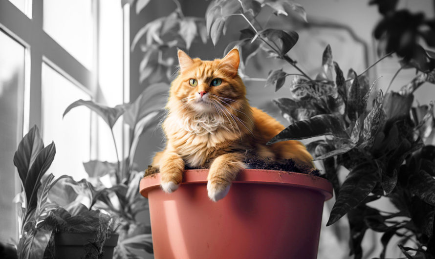 How do I stop my cat using plant pots as a toilet?